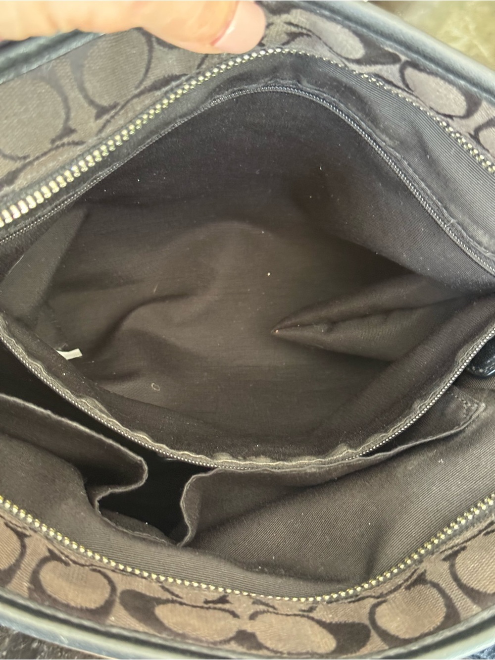 Coach Black Zip Top Tote (F36375) - Picture 9 of 12